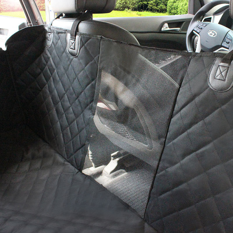 Waterproof Car Pet Seat Cover - Mesh Window