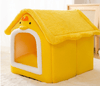 Load image into Gallery viewer, Foldable Dog House Sleep Kennel Removable Nest Warm Enclosed Cave Sofa 0 Petvetx Yellow chicken Large 