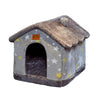 Foldable Dog House Sleep Kennel Removable Nest Warm Enclosed Cave Sofa 0 Petvetx 